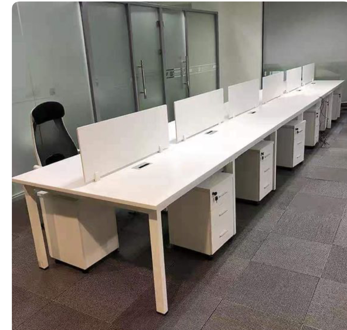 Open-Plan Workstation - 12 -Seater White